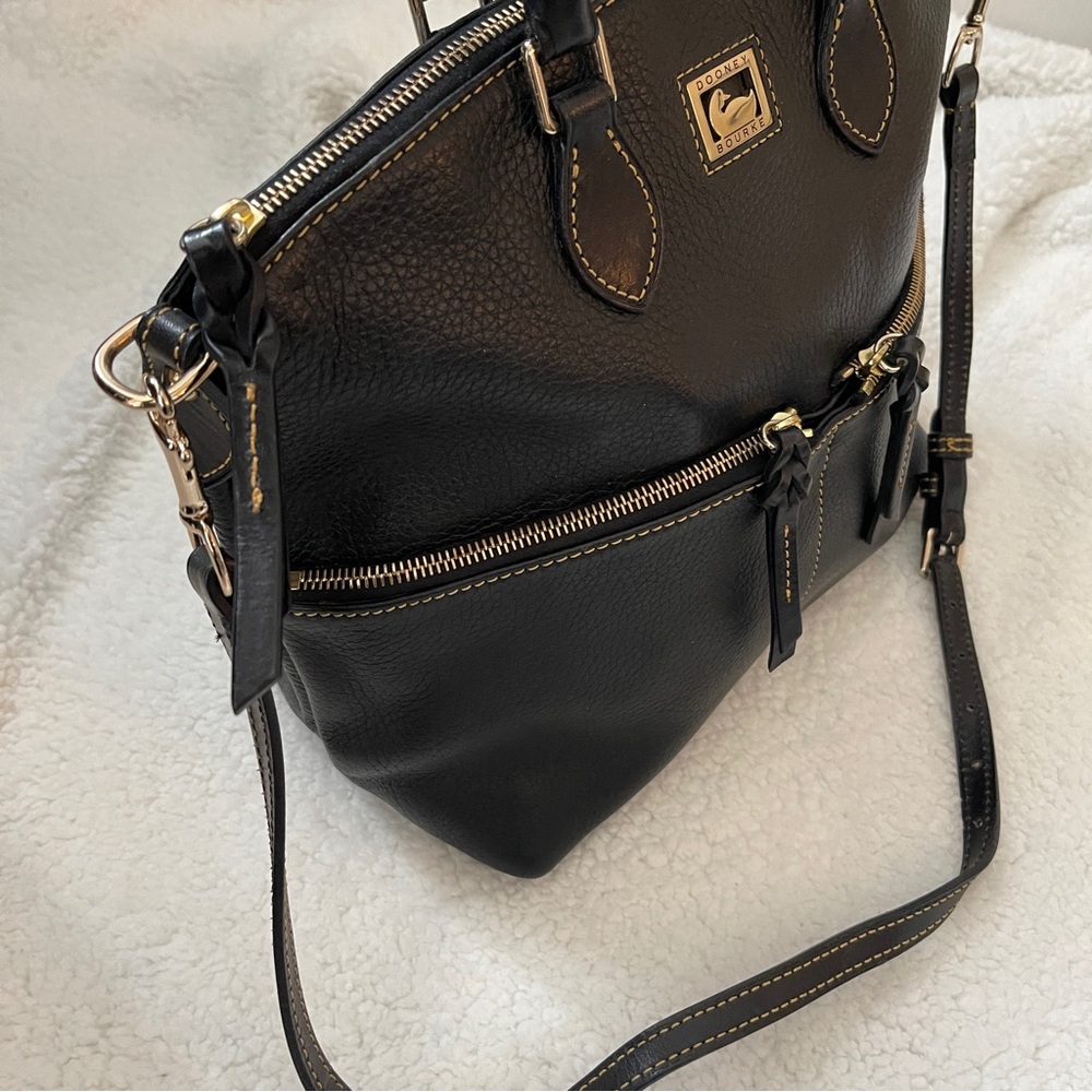 Dooney & Bourke Pebbled Florentine Leather Satchel Bag Crossbody (Like New!) - Picture 2 of 10